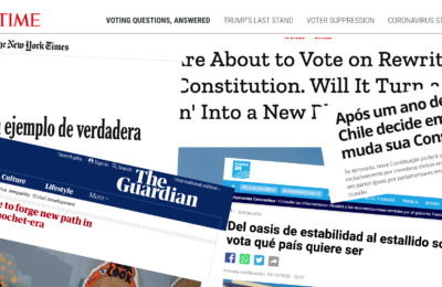 Plebiscito chileno acapara titulares de hoy de prensa mundial con distintos enfoques