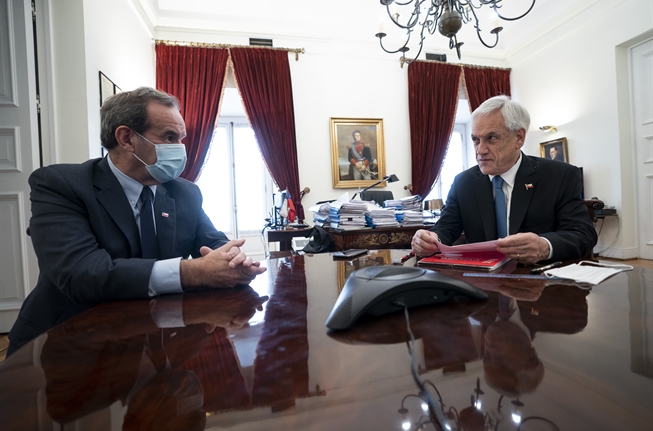Piñera y Biden abordan el proceso constituyente chileno y cambio climático