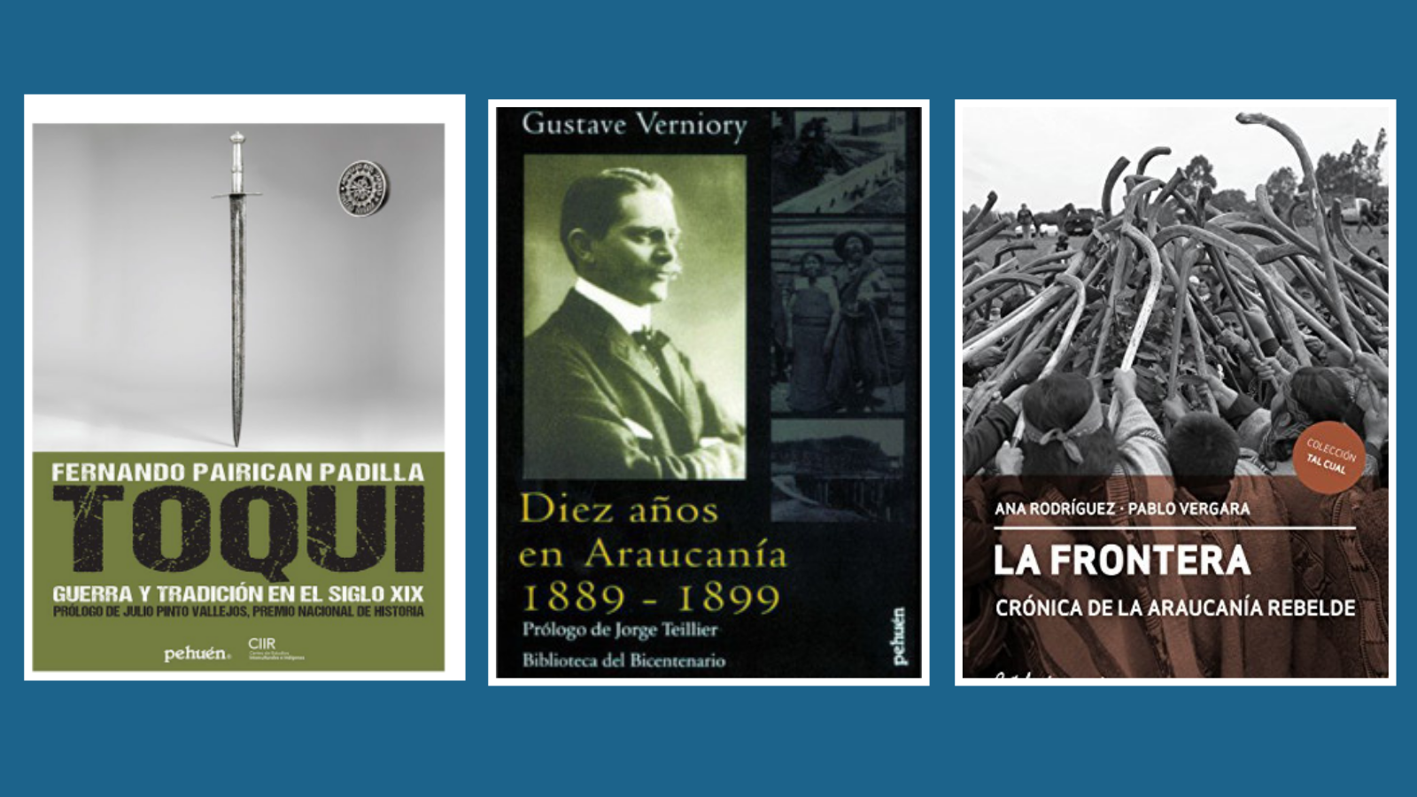 Tres libros sobre los orígenes y el actual conflicto en La Araucanía