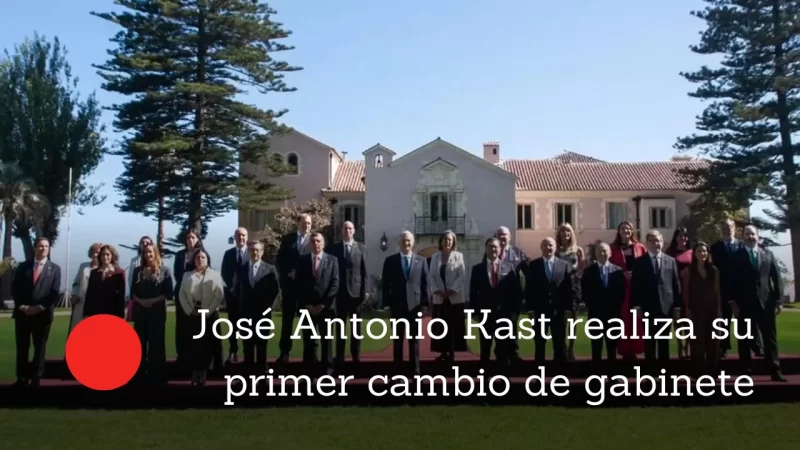 José Antonio Kast realiza su primer cambio de gabinete